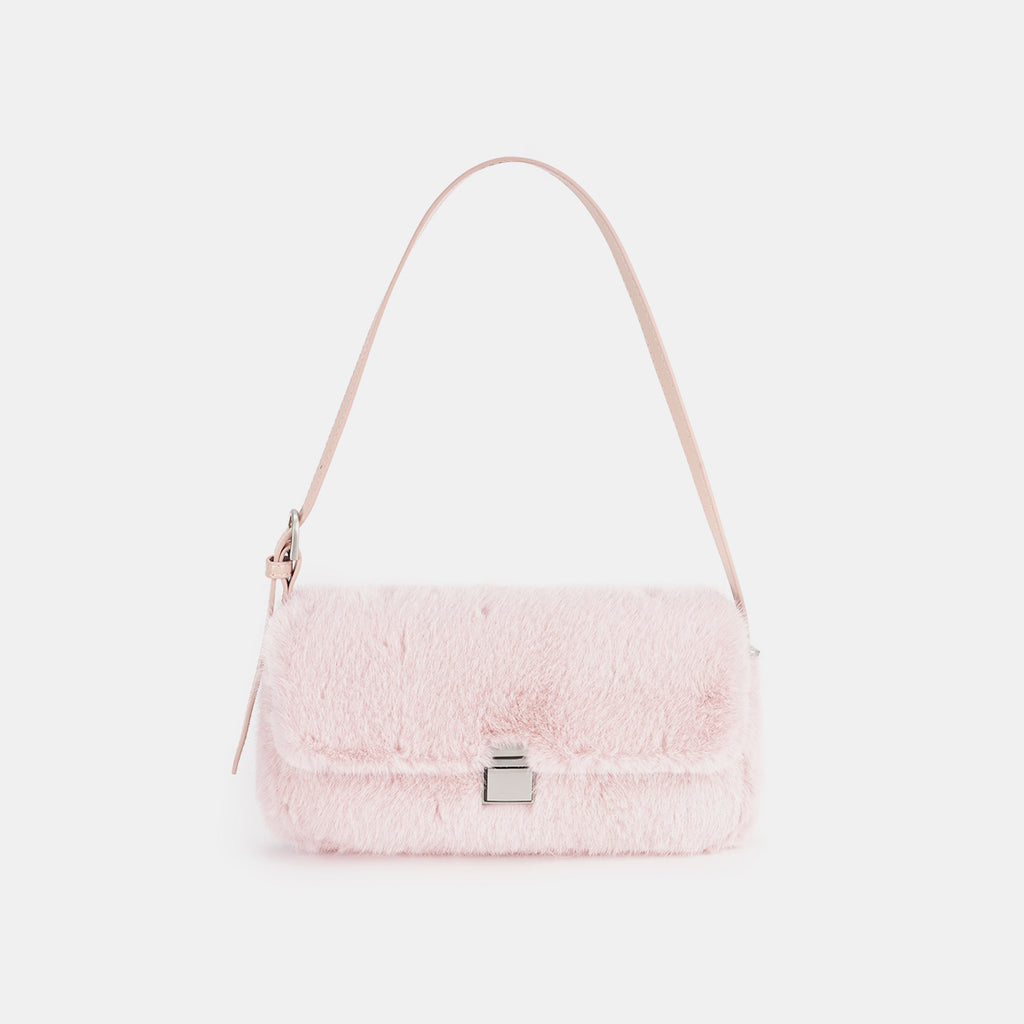 Elegante Handtasche Kunstpelz