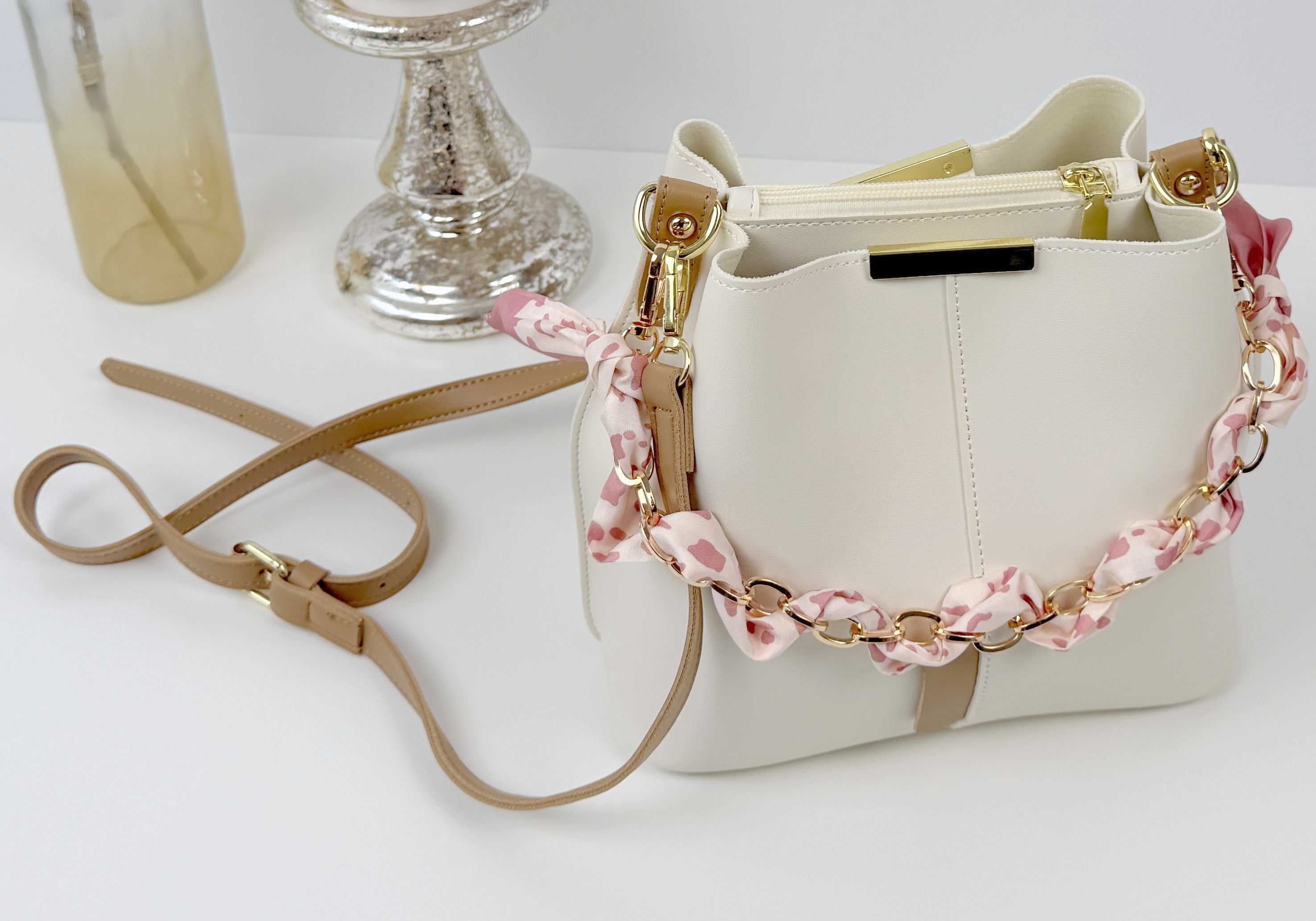 Umhängetasche - cremeweiß - Magnetverschluss