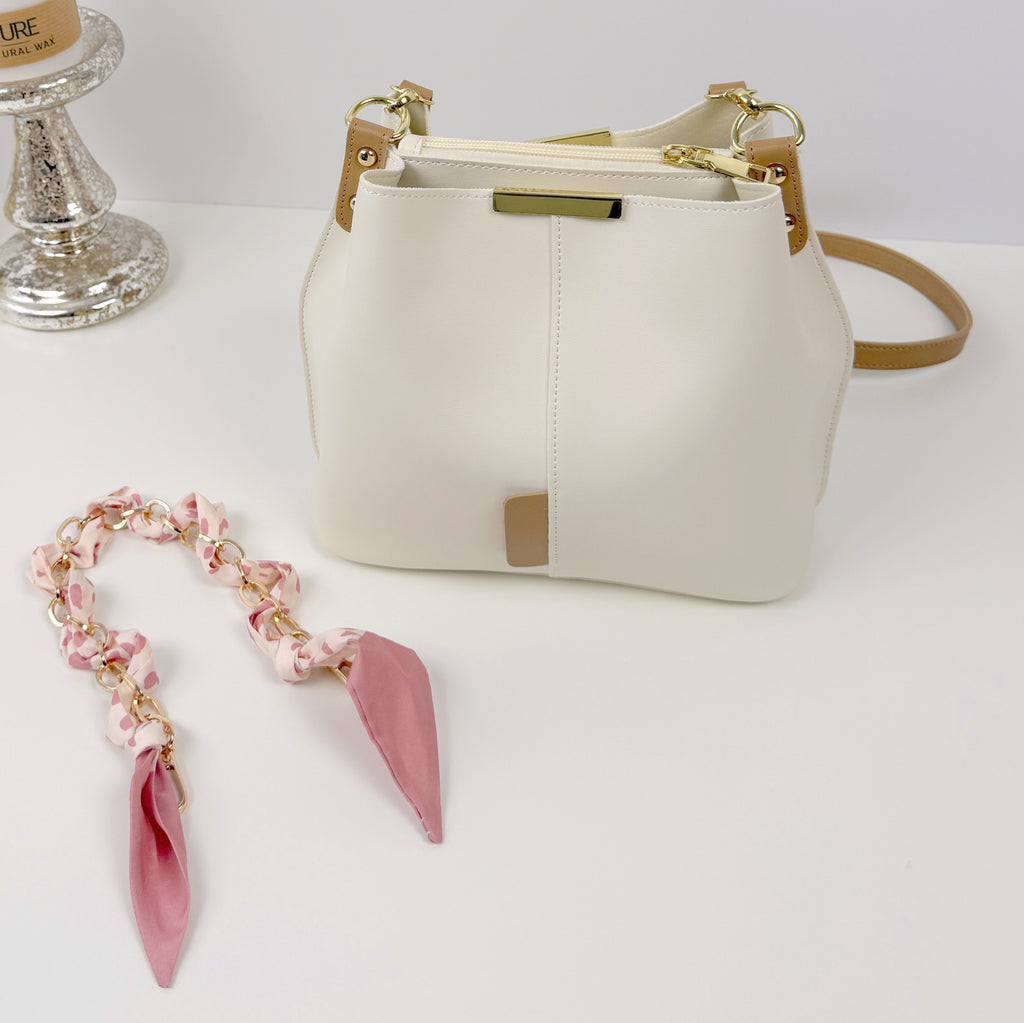 Umhängetasche - cremeweiß - Magnetverschluss