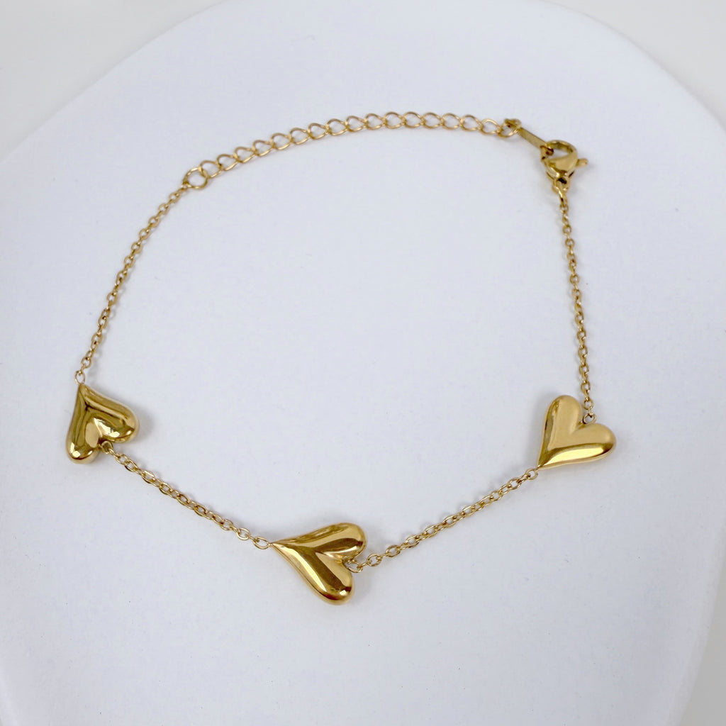 Herz-Armband Gold Stainless-Steel