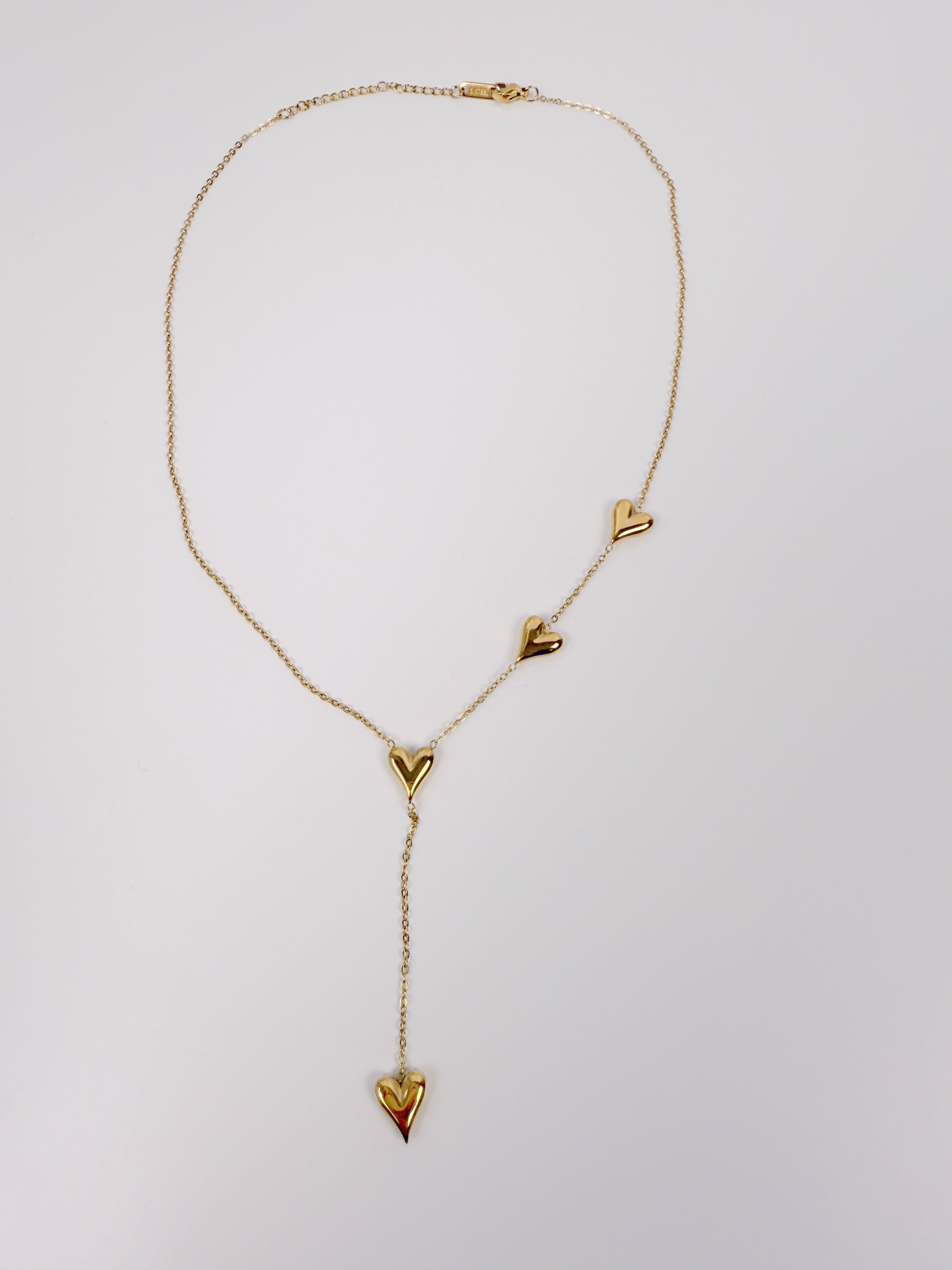 Herz-Kette Gold Stainless-Steel