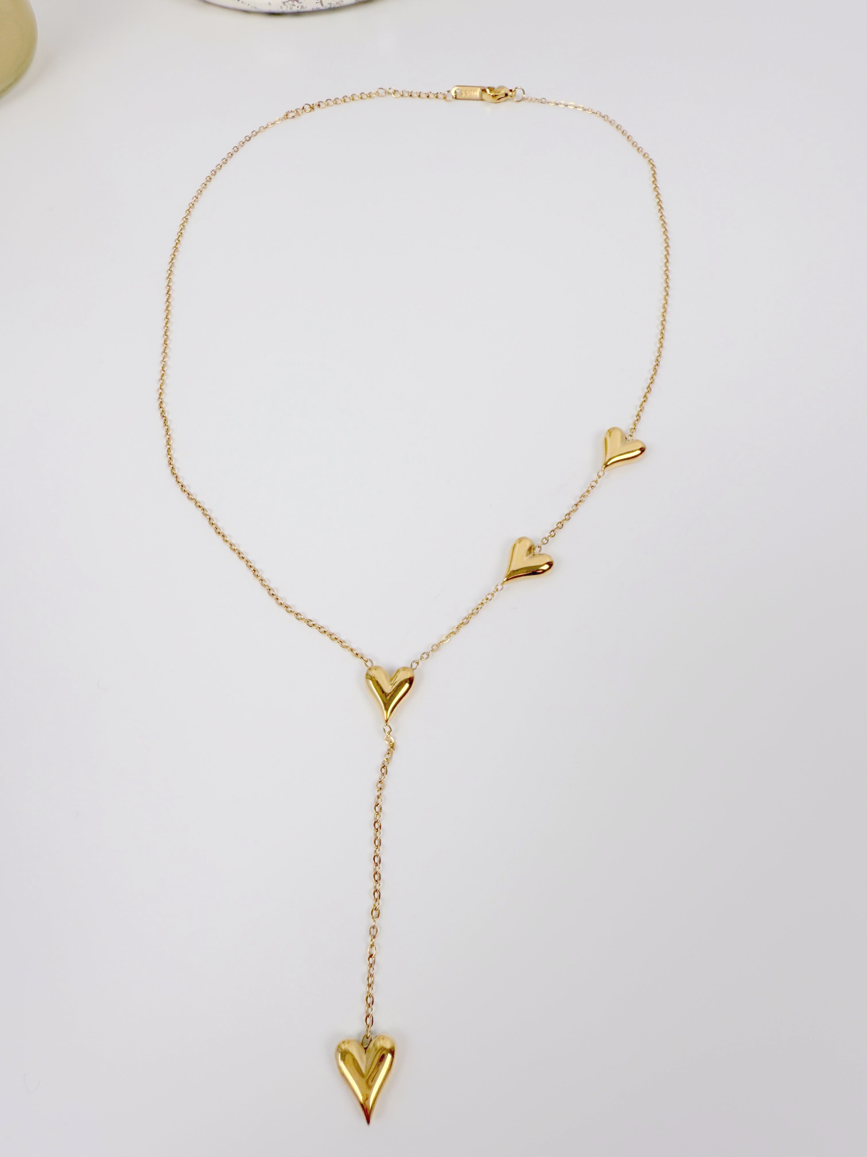 Herz-Kette Gold Stainless-Steel