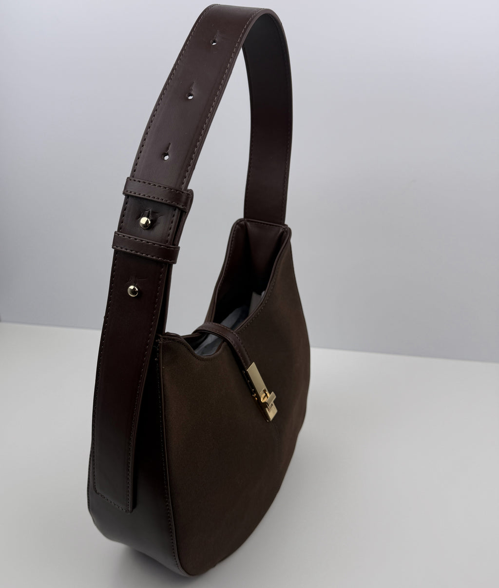 Elegante PU Umhängetasche Drehverschluss