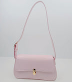 Elegante Umhängetasche - Kunstleder - mit goldenen Verschlüssen