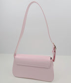 Elegante Umhängetasche - Kunstleder - mit goldenen Verschlüssen