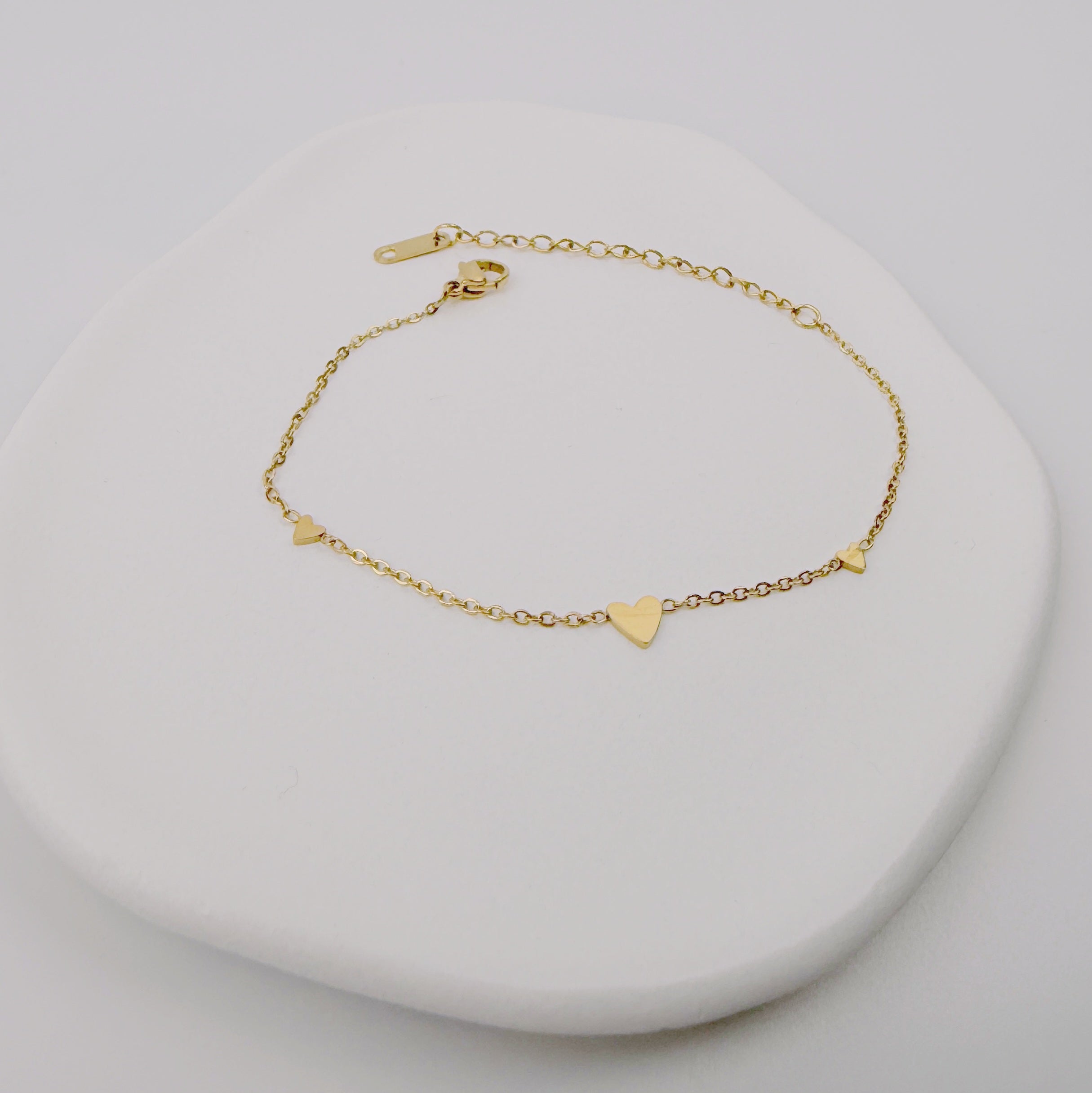 zartes Herz-Armband Gold Stainless-Steel