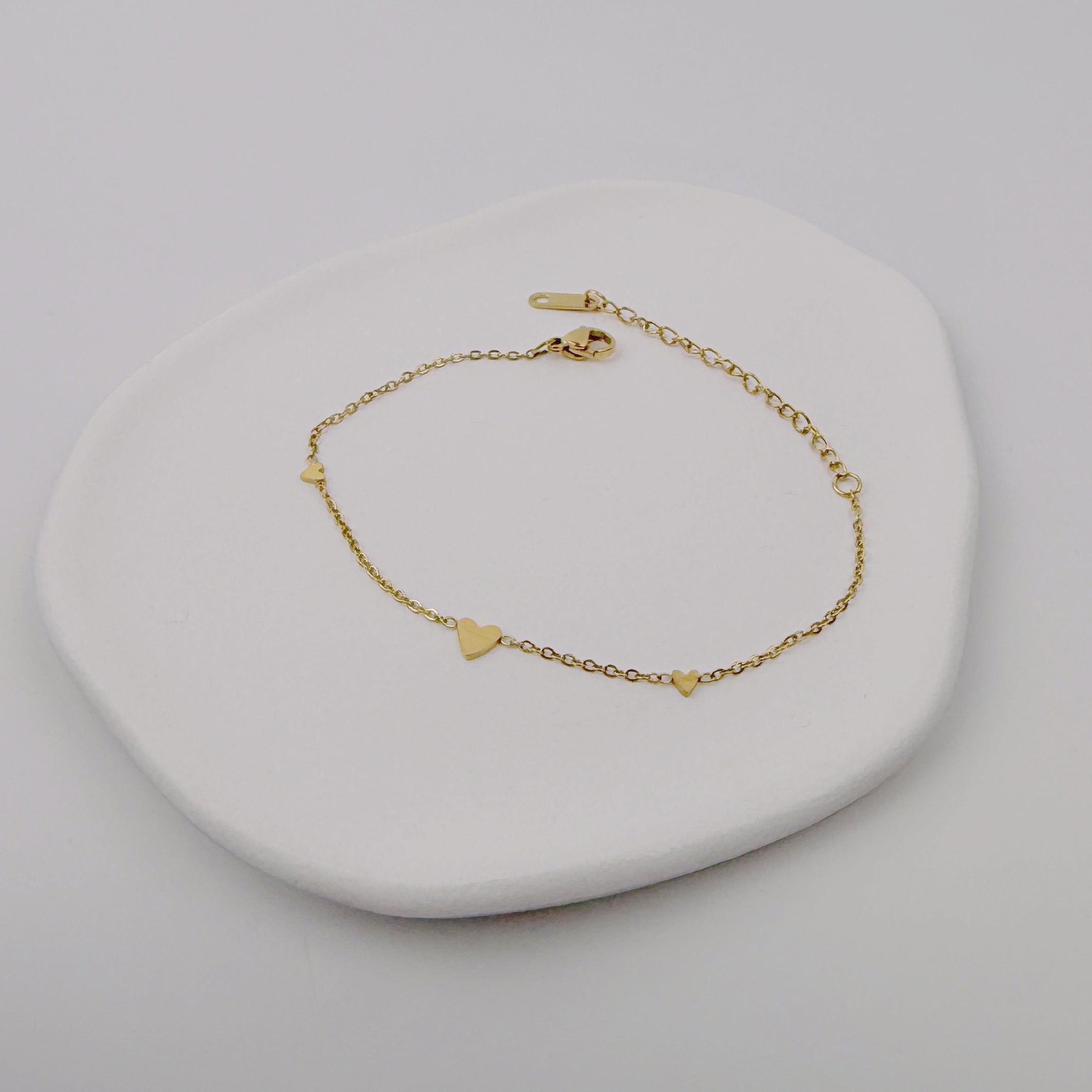 zartes Herz-Armband Gold Stainless-Steel