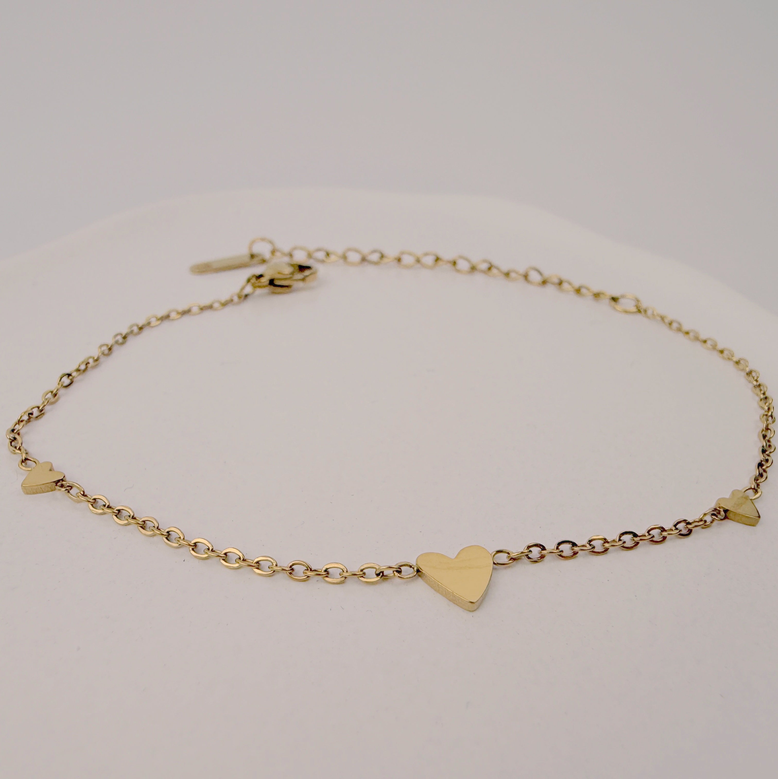 zartes Herz-Armband Gold Stainless-Steel