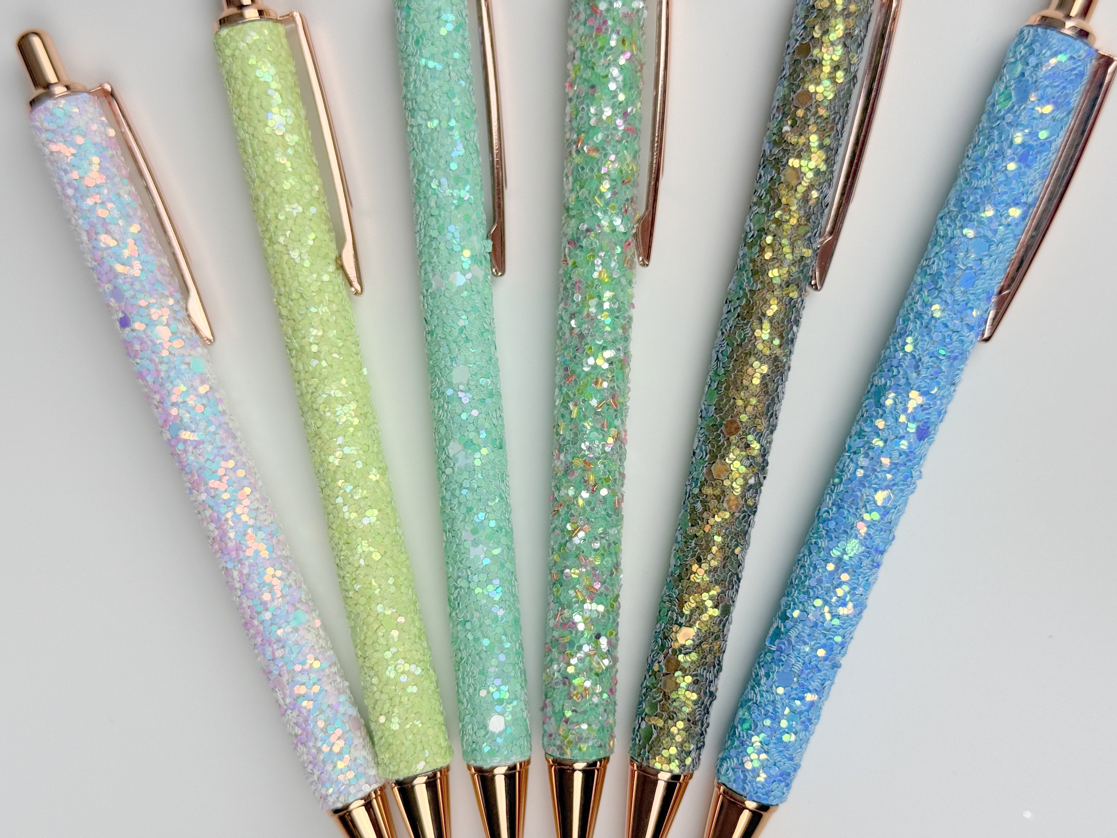 Kugelschreiber Glitzer 6er Pack