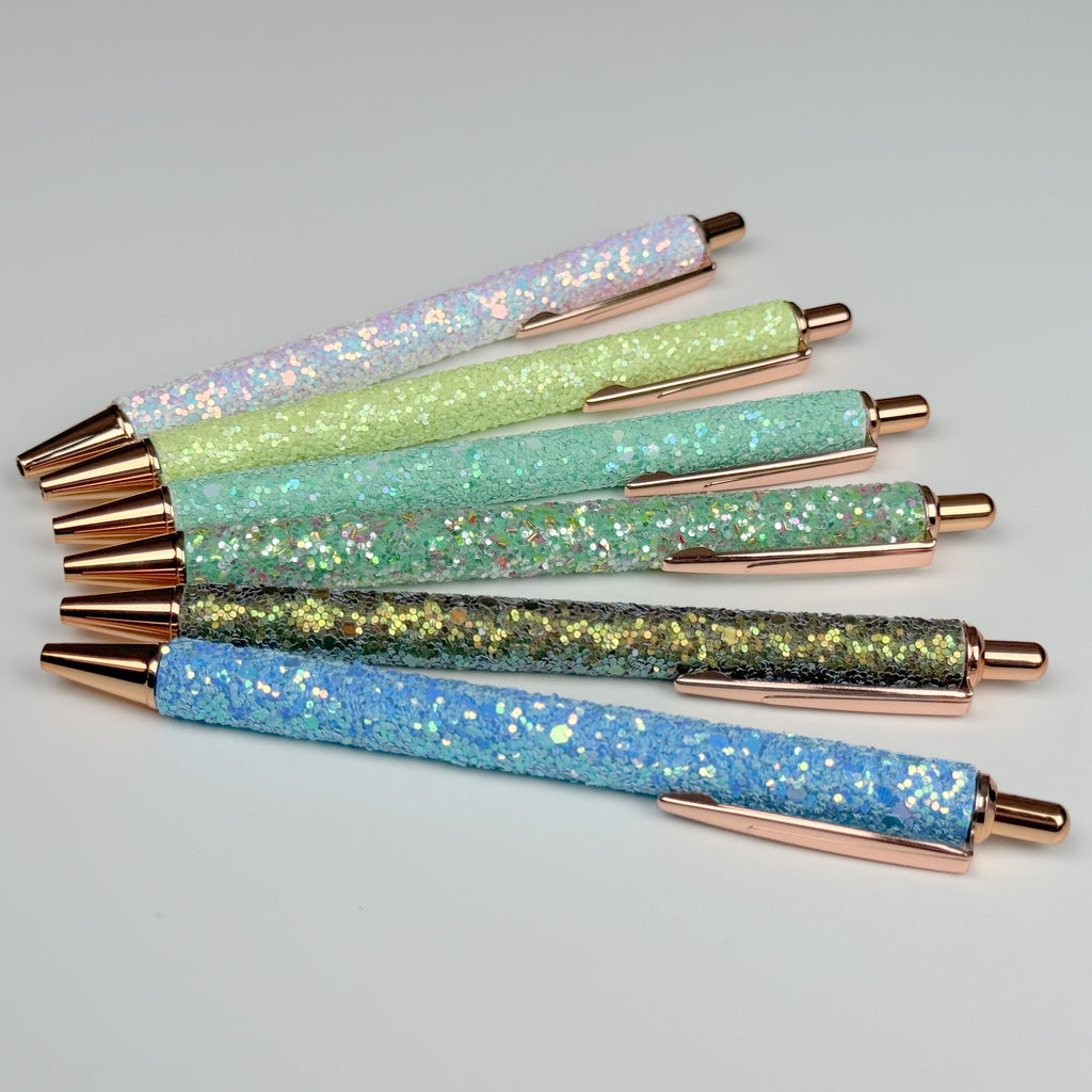 Kugelschreiber Glitzer 6er Pack