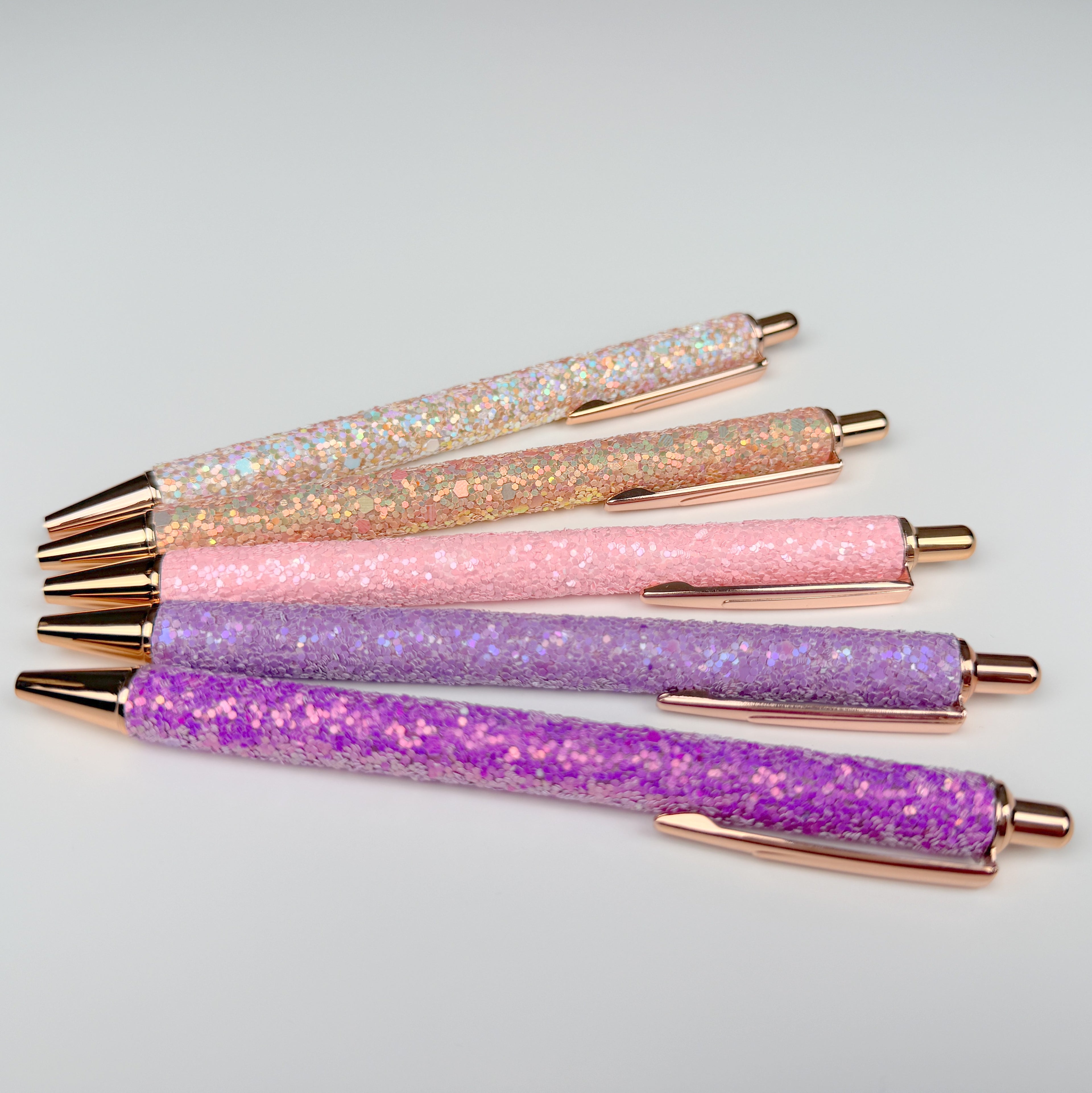 Kugelschreiber Glitzer 5er Pack