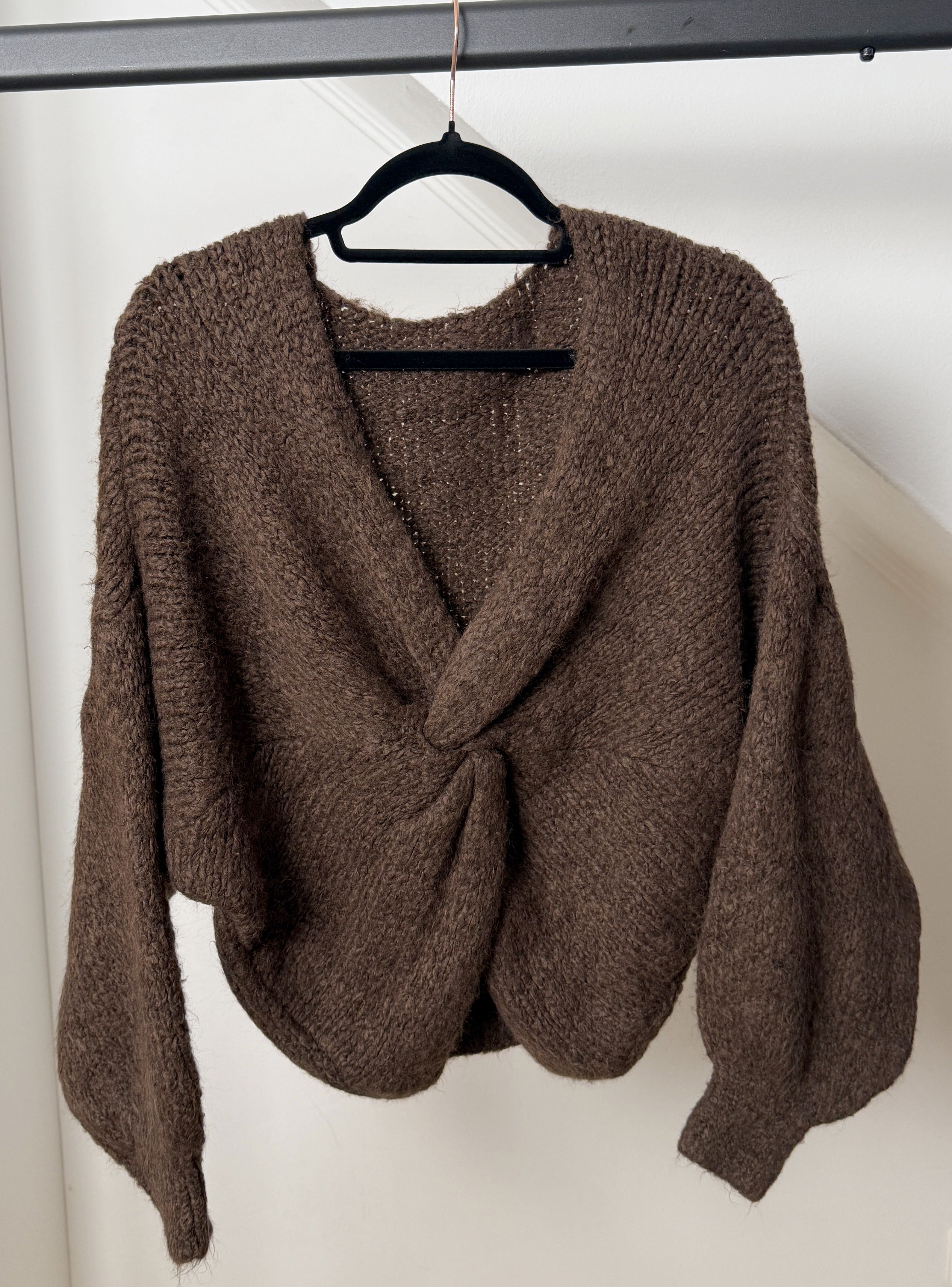 Cosy Strickjacke - Knoten
