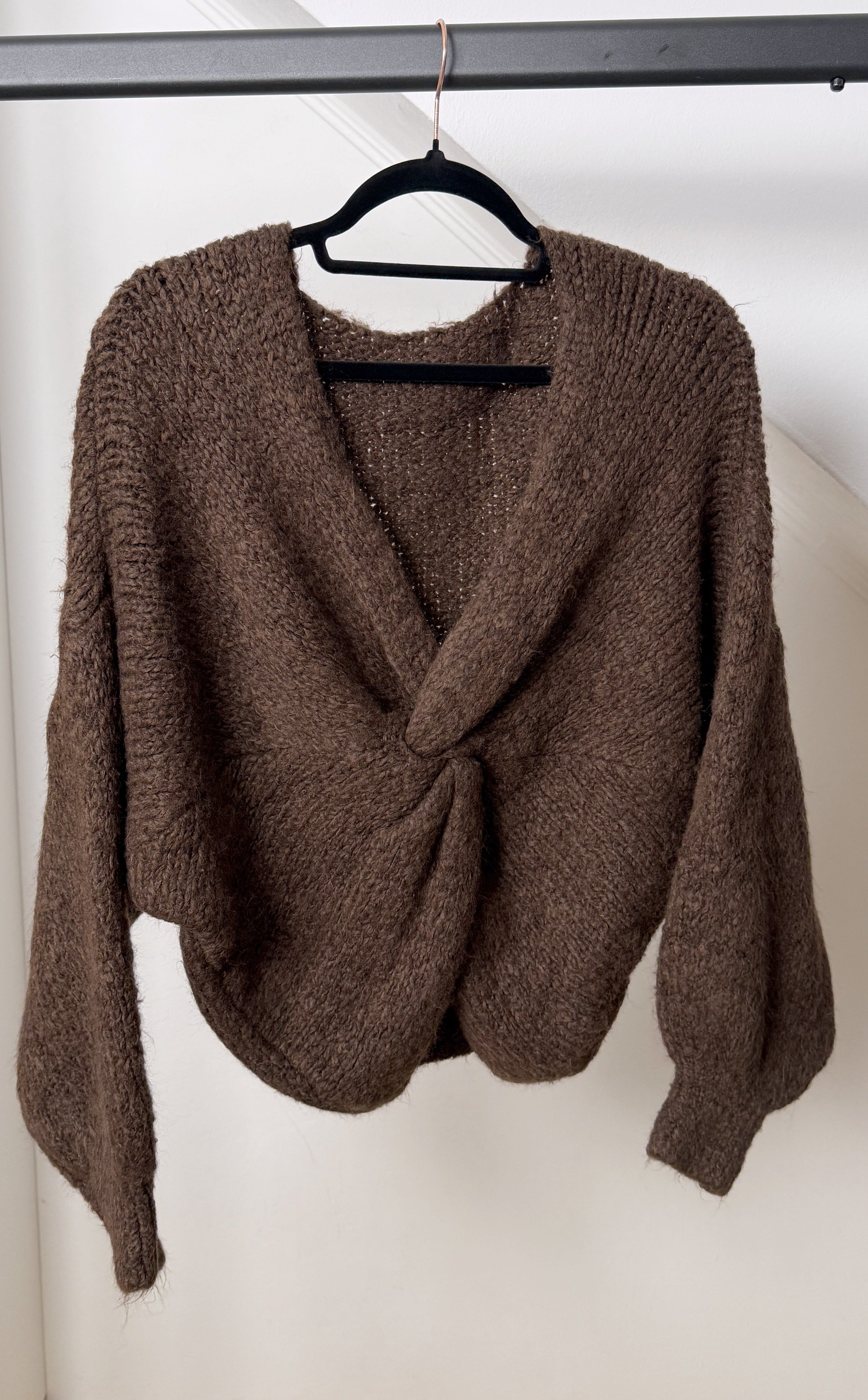 Cosy Strickjacke - Knoten