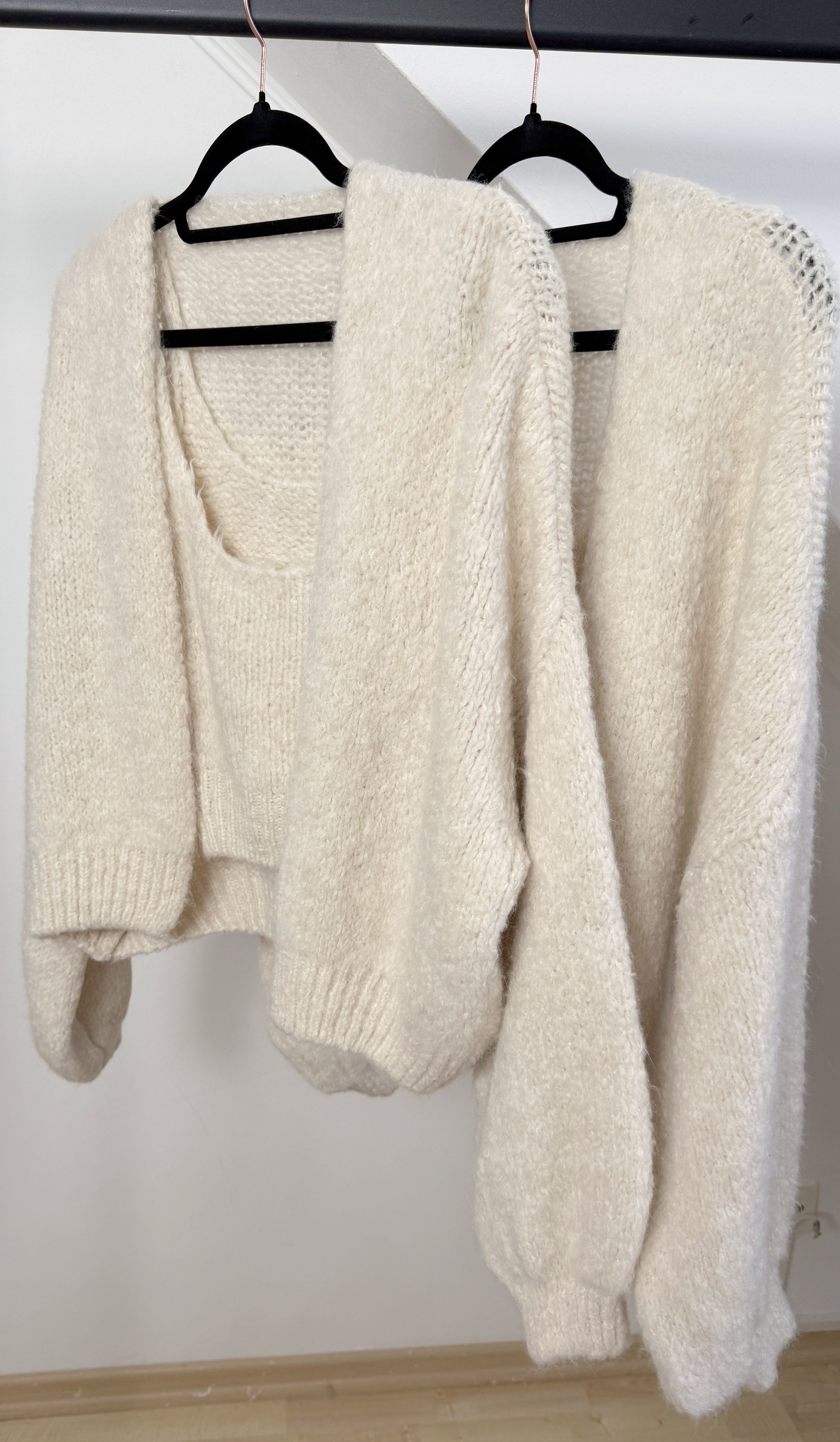 Cosy Strick-Set - Strickjacke & Top