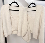 Cosy Strick-Set - Strickjacke & Top