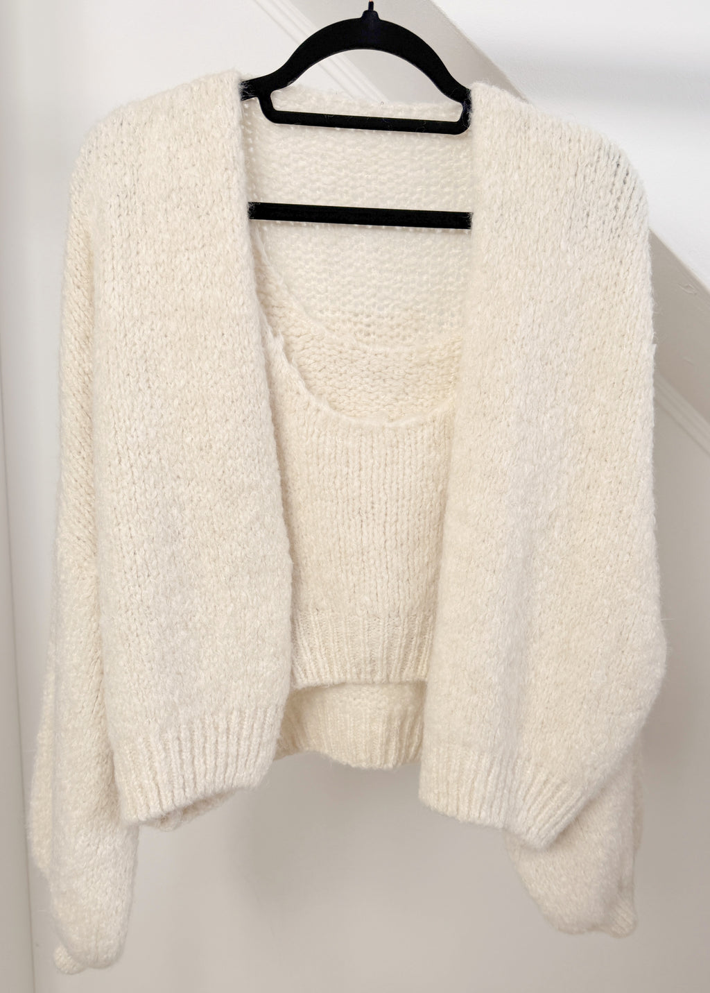 Cosy Strick-Set - Strickjacke & Top