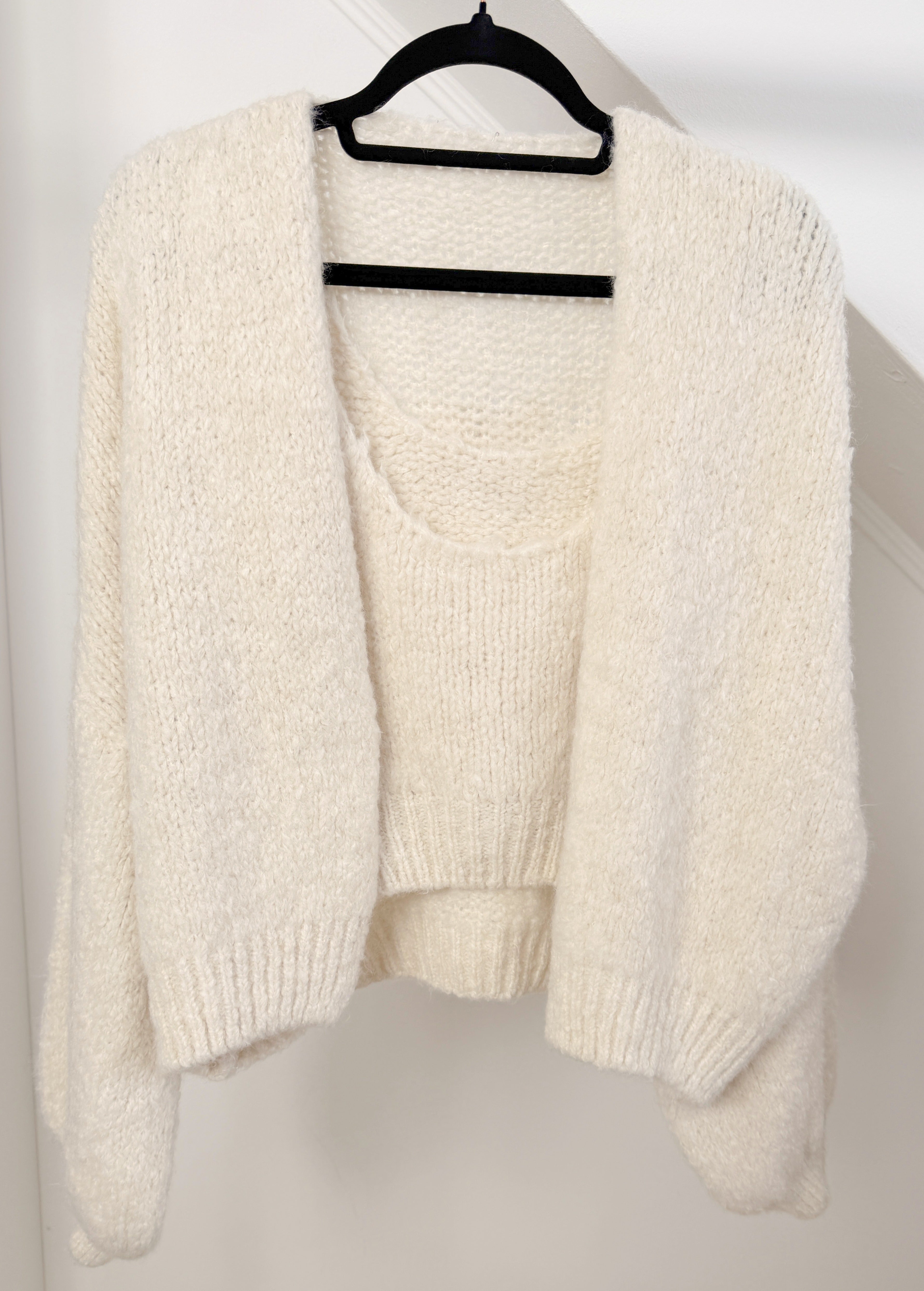 Cosy Strick-Set - Strickjacke & Top