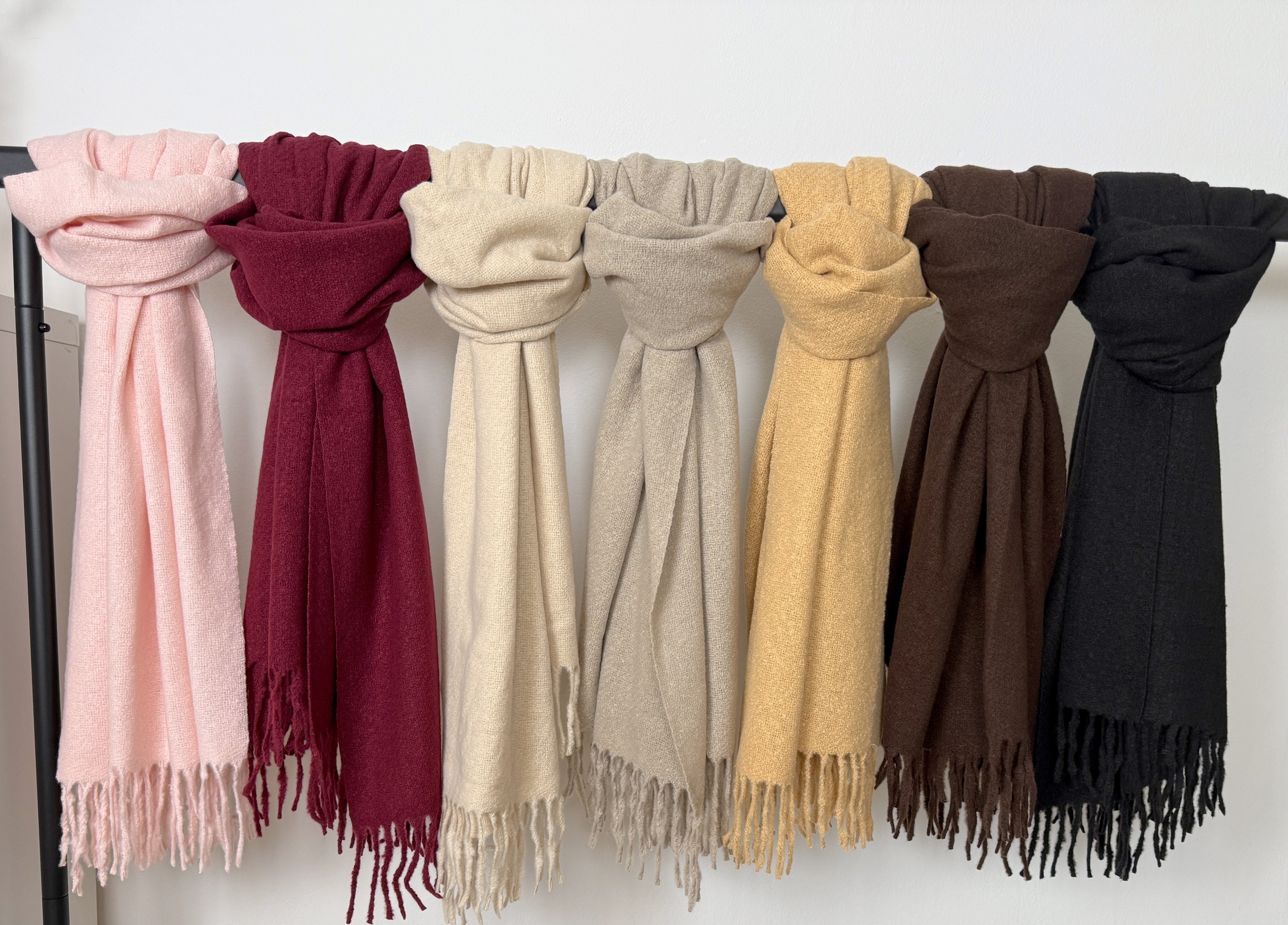 Winterschal  mit Fransen - ultraweich