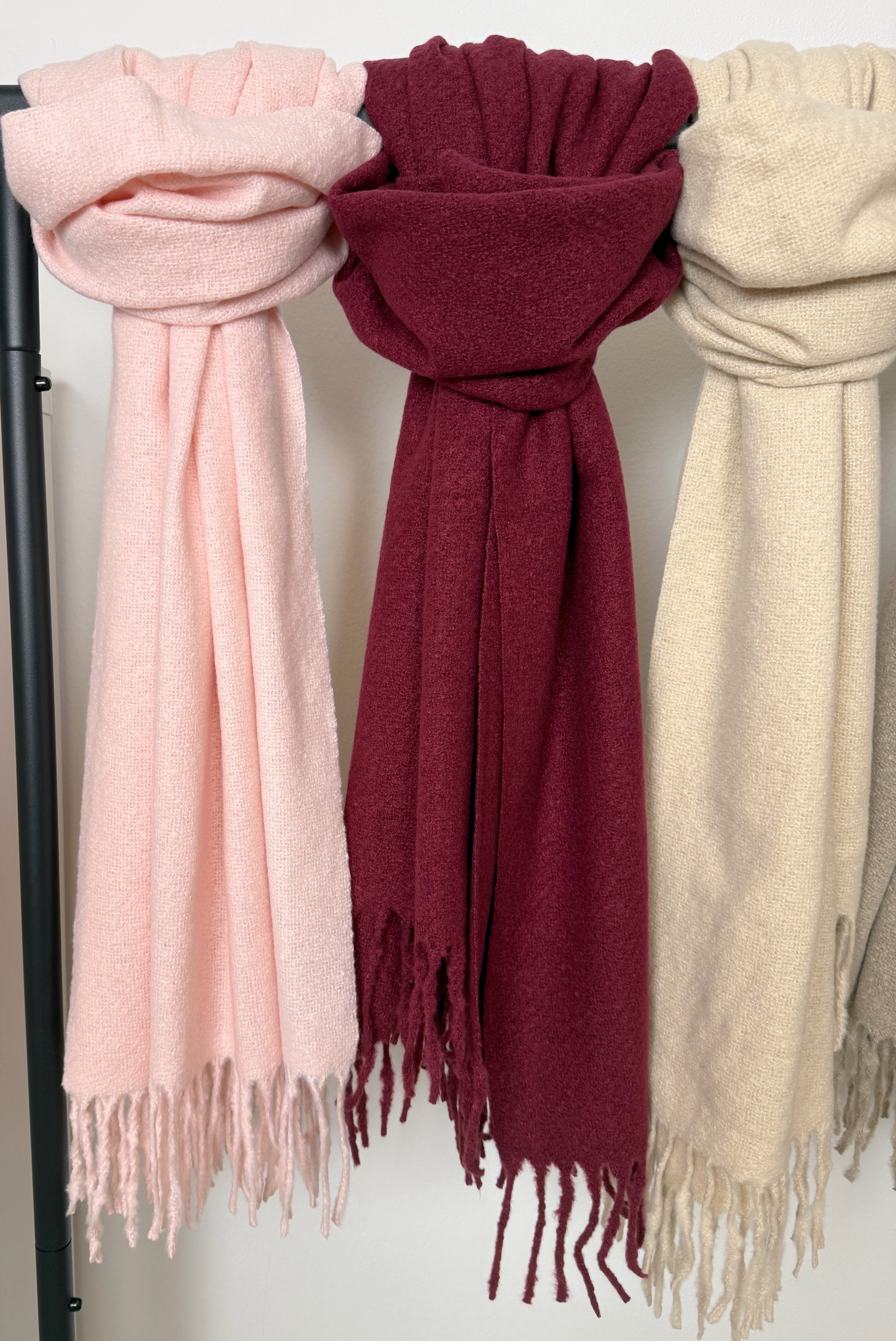 Winterschal  mit Fransen - ultraweich