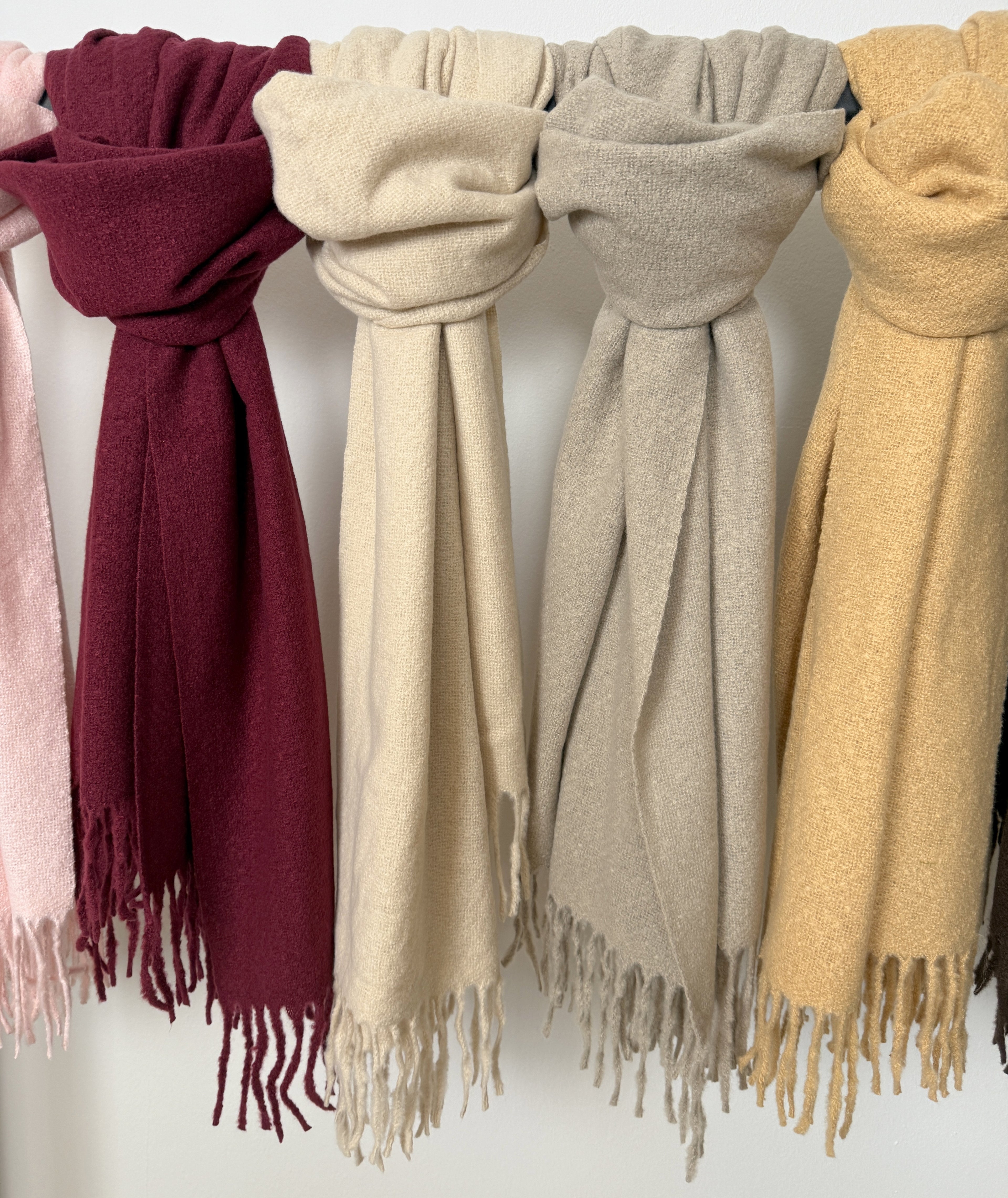 Winterschal  mit Fransen - ultraweich