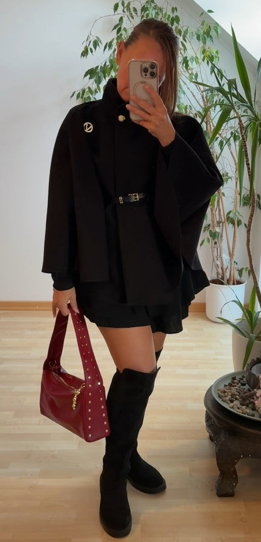 PU Handtasche mit Nieten