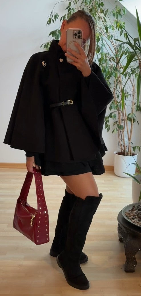 PU Handtasche mit Nieten