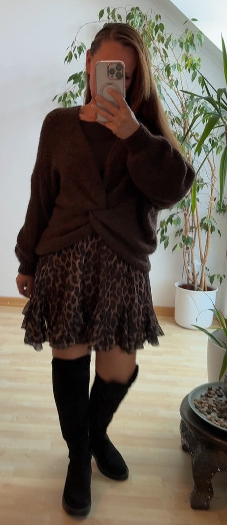 Cardigan - Strickjacke - Knoten