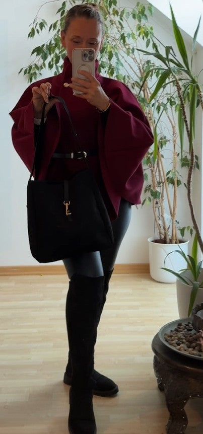 Premium Kunstleder Tasche Material-Mix