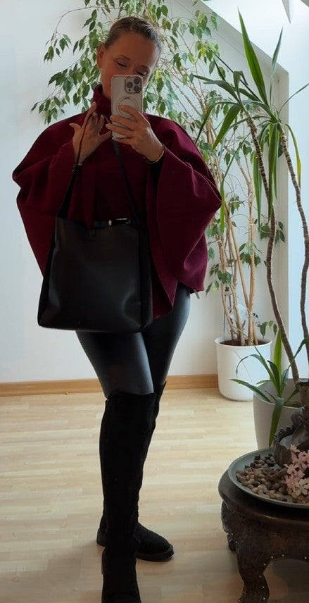 Premium Kunstleder Tasche Material-Mix