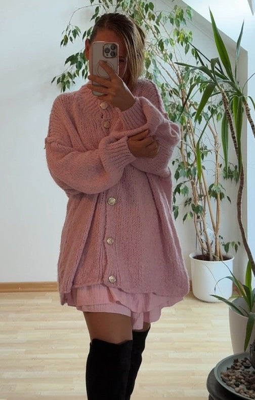 Cardigan - Strickjacke - Cardigan Schleifchen