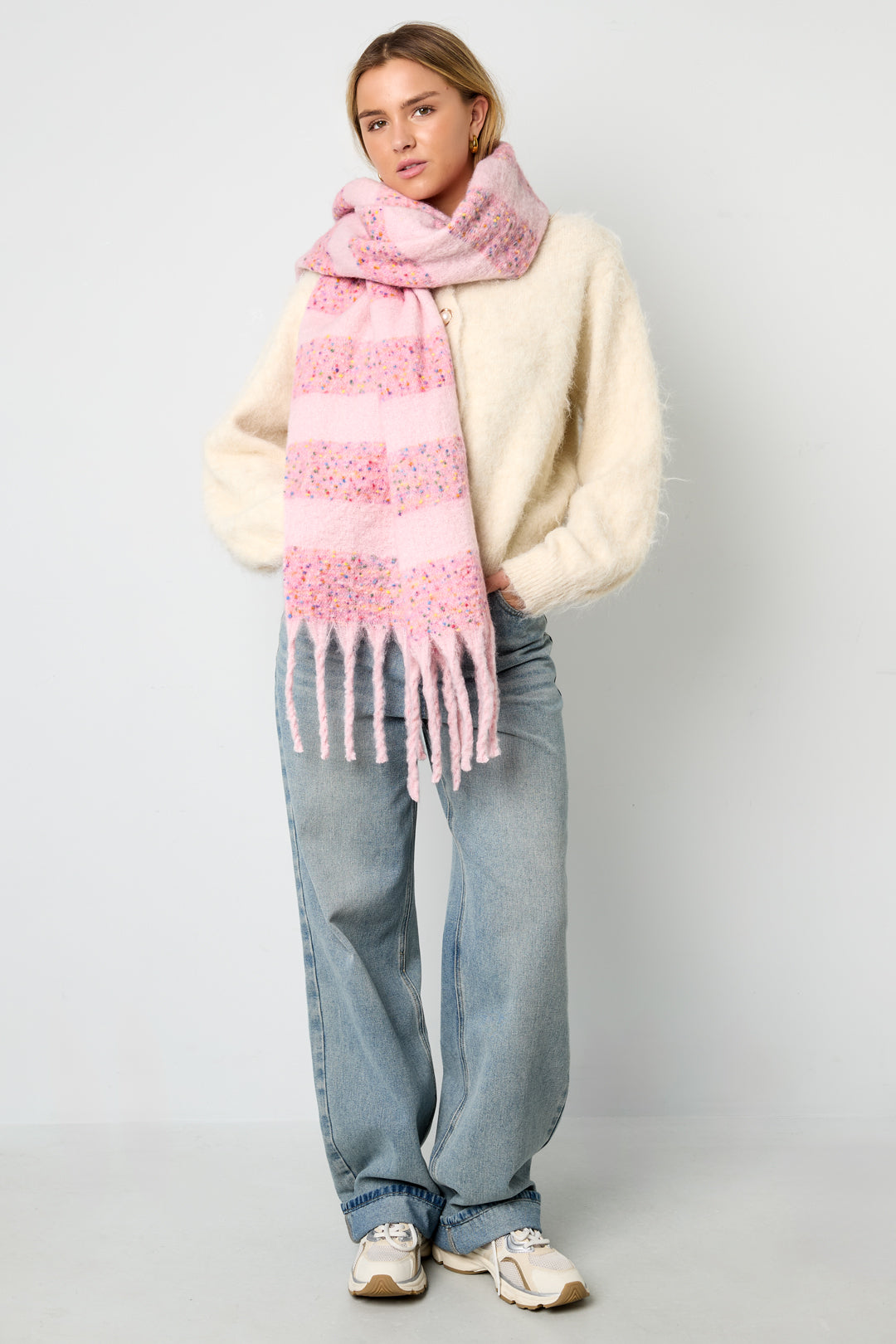 Festtagsschal - Winterschal - Konfetti
