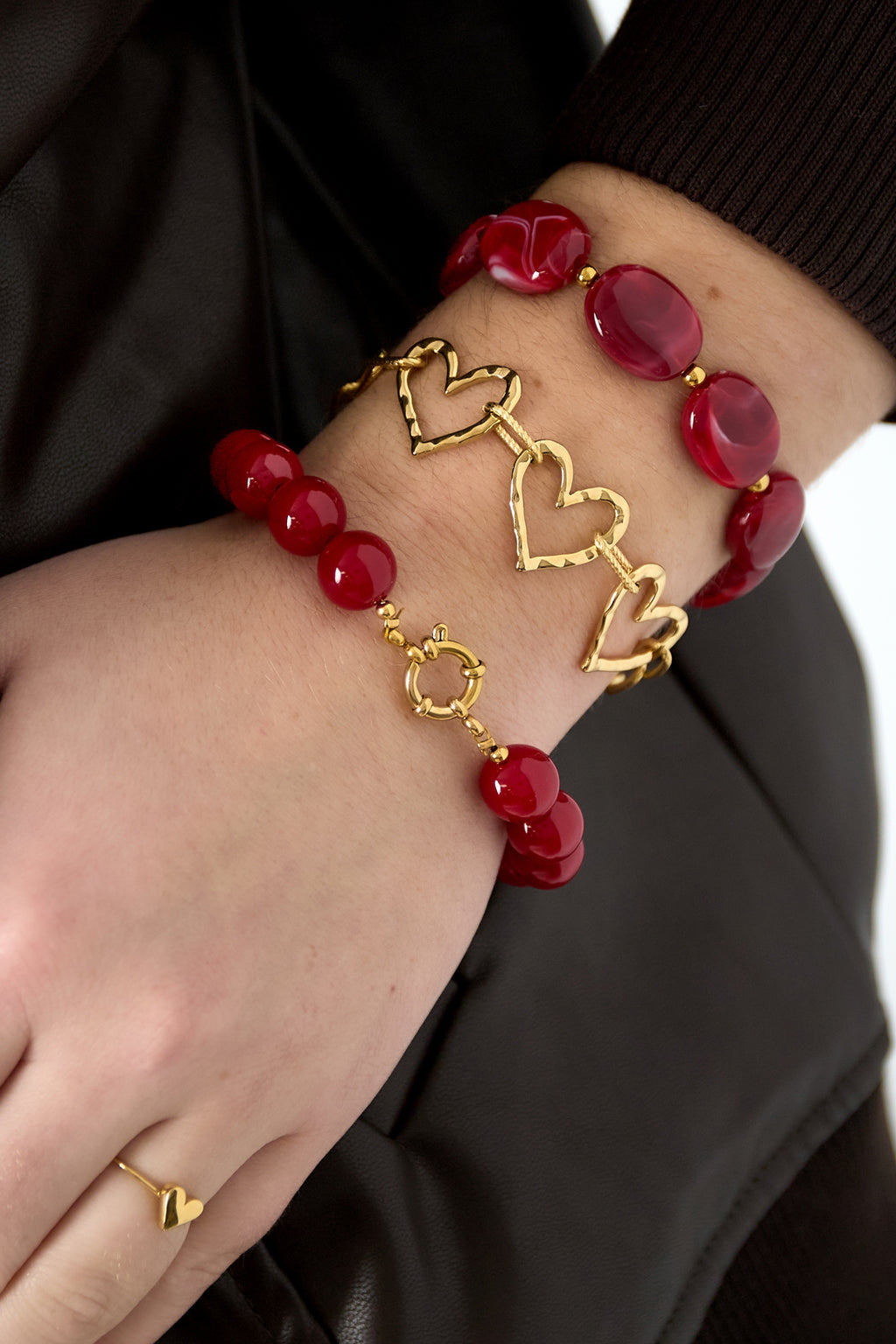 Armband Dunkelrot 12mm - Santa Red